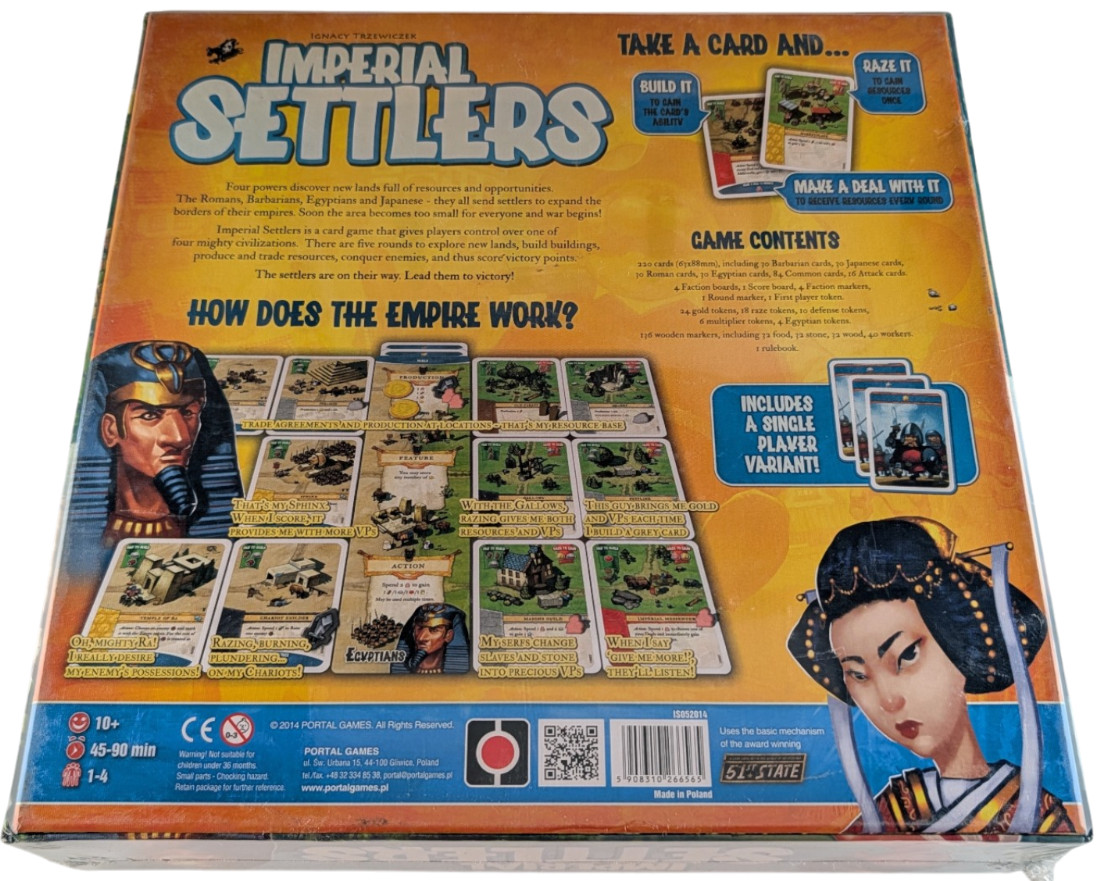 Imperial Settlers Base Game Portal Games 2014 New Sealed 1-4 Players