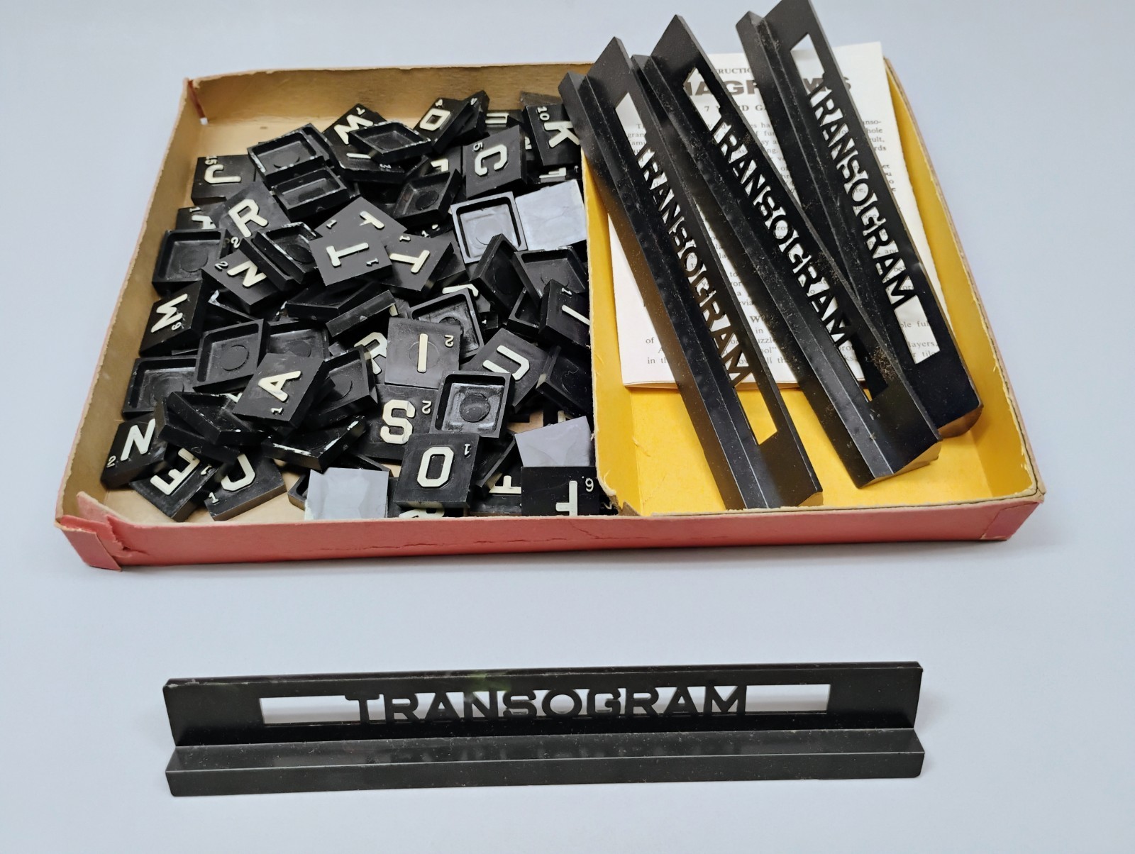 Vintage 1950’s Transogram Anagrams Word Scrabble Games Complete w All 108 Pieces