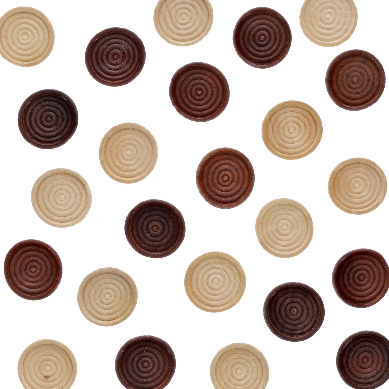 WE Games Old School Brown and Natural Wooden Checkers Set -11.75 in.
