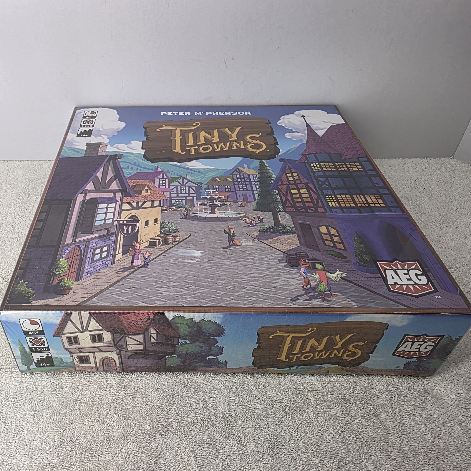 AEG Tiny Towns Board game by Peter Mcpherson NEW SEALED Ages 14+ 2019