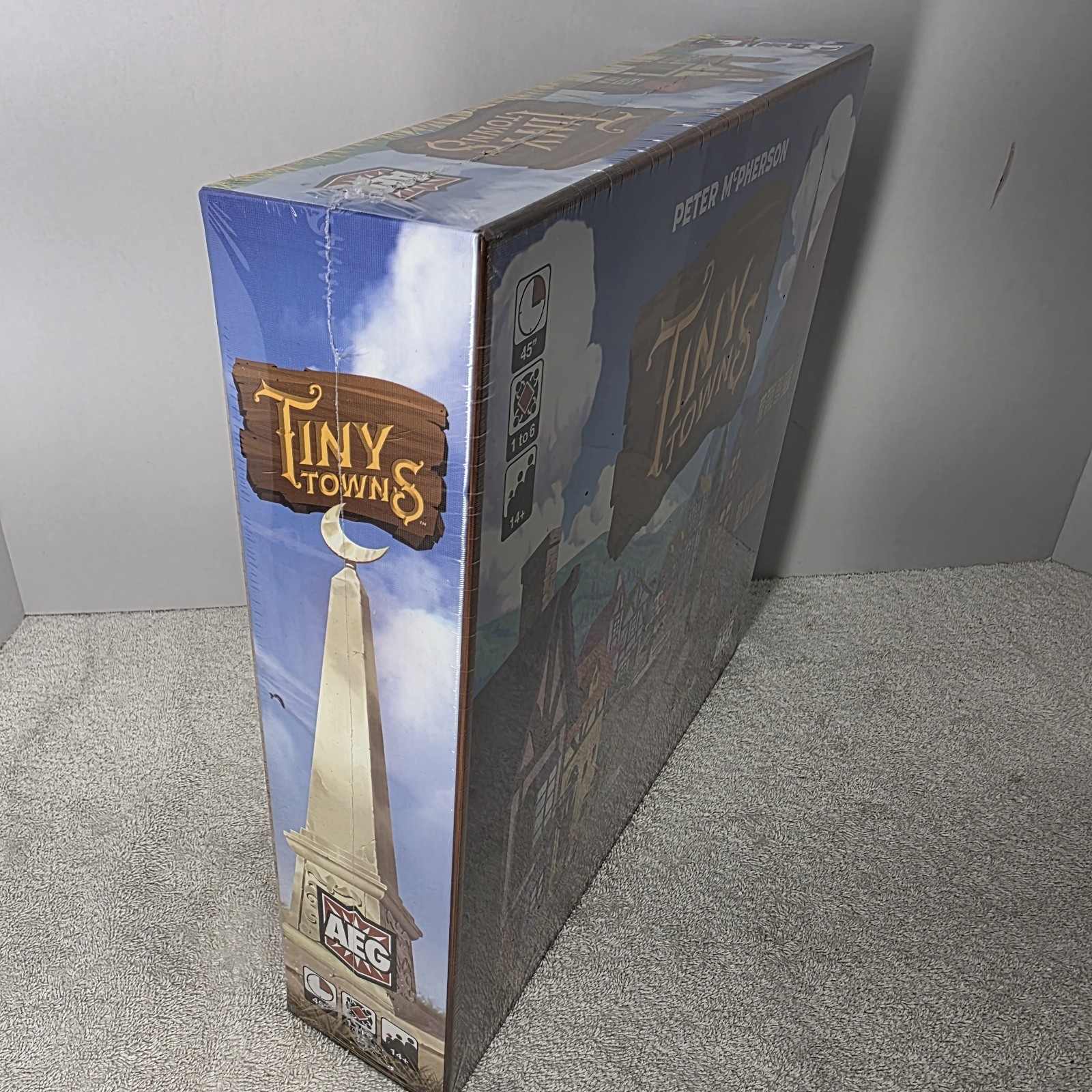 AEG Tiny Towns Board game by Peter Mcpherson NEW SEALED Ages 14+ 2019
