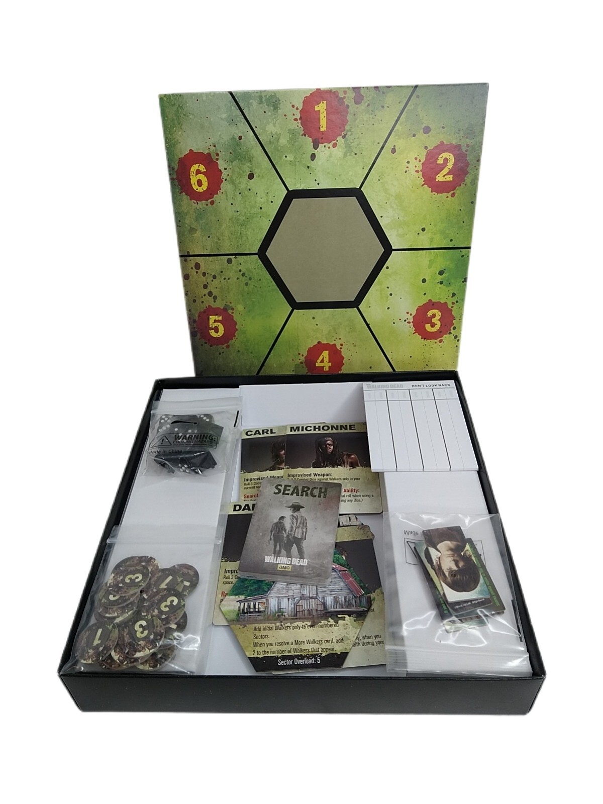 The Walking Dead DON’T LOOK BACK Dice Game COMPLETE CRYPTOZOIC 2014