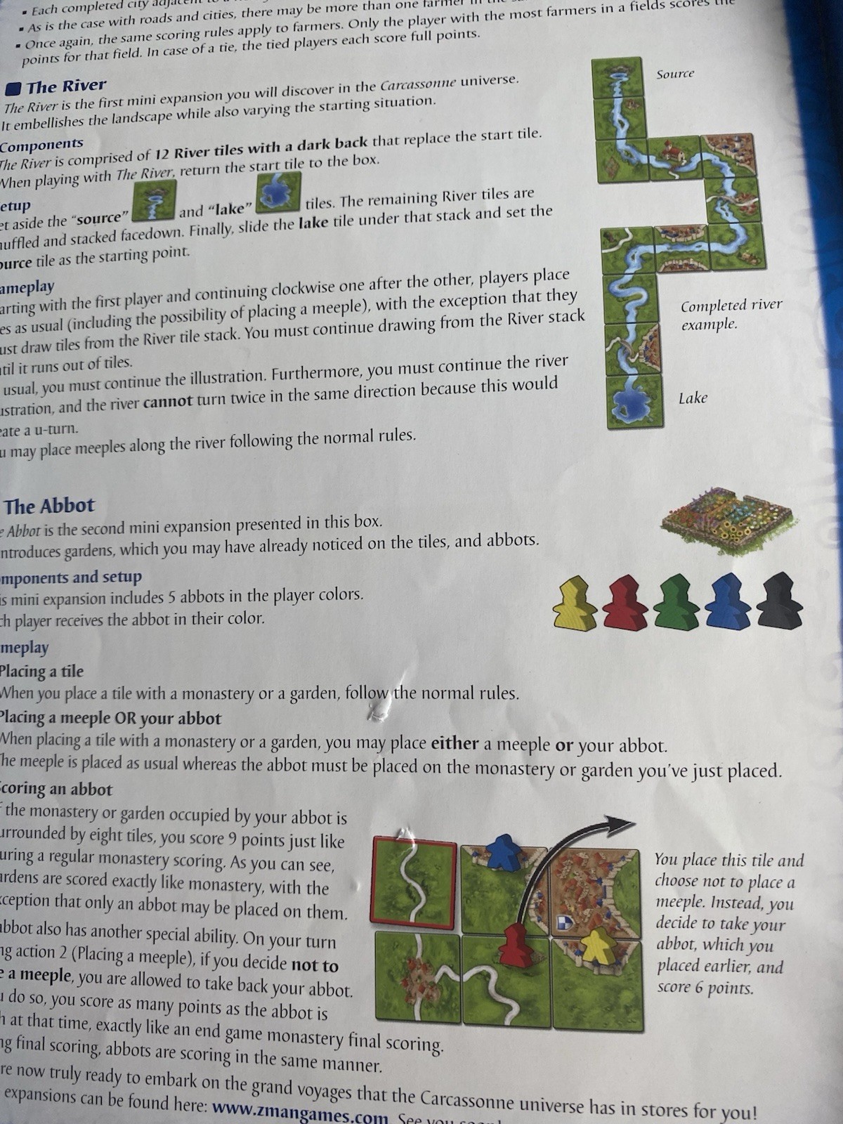 Z-Man Games Carcassonne Board Game with The River Expansion 2012