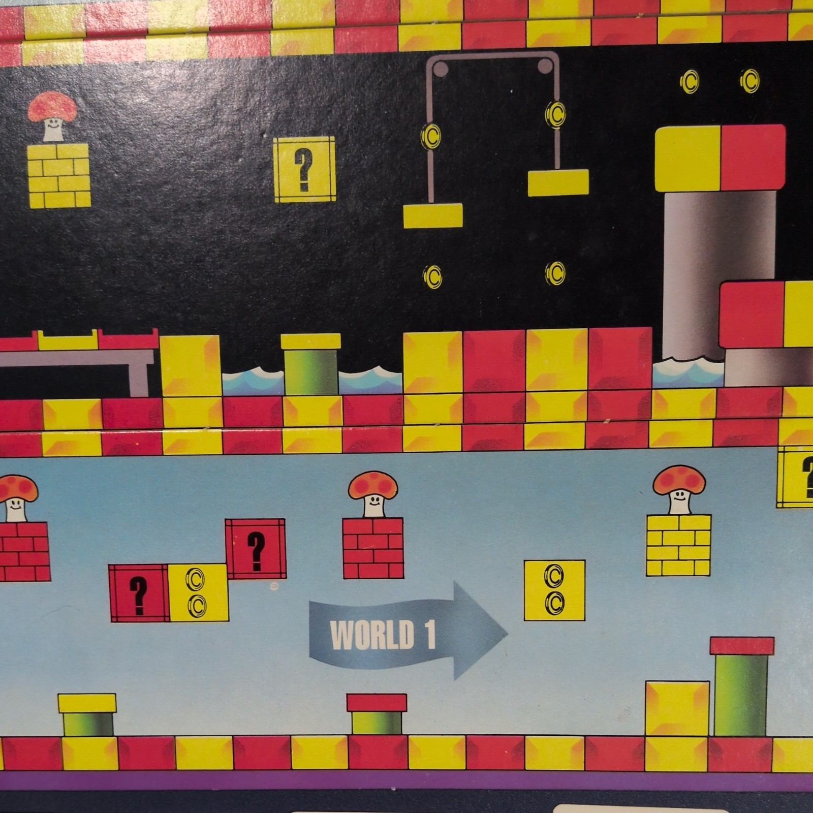 Vintage Super Mario Bros Board Game Milton Bradley 1988 USA