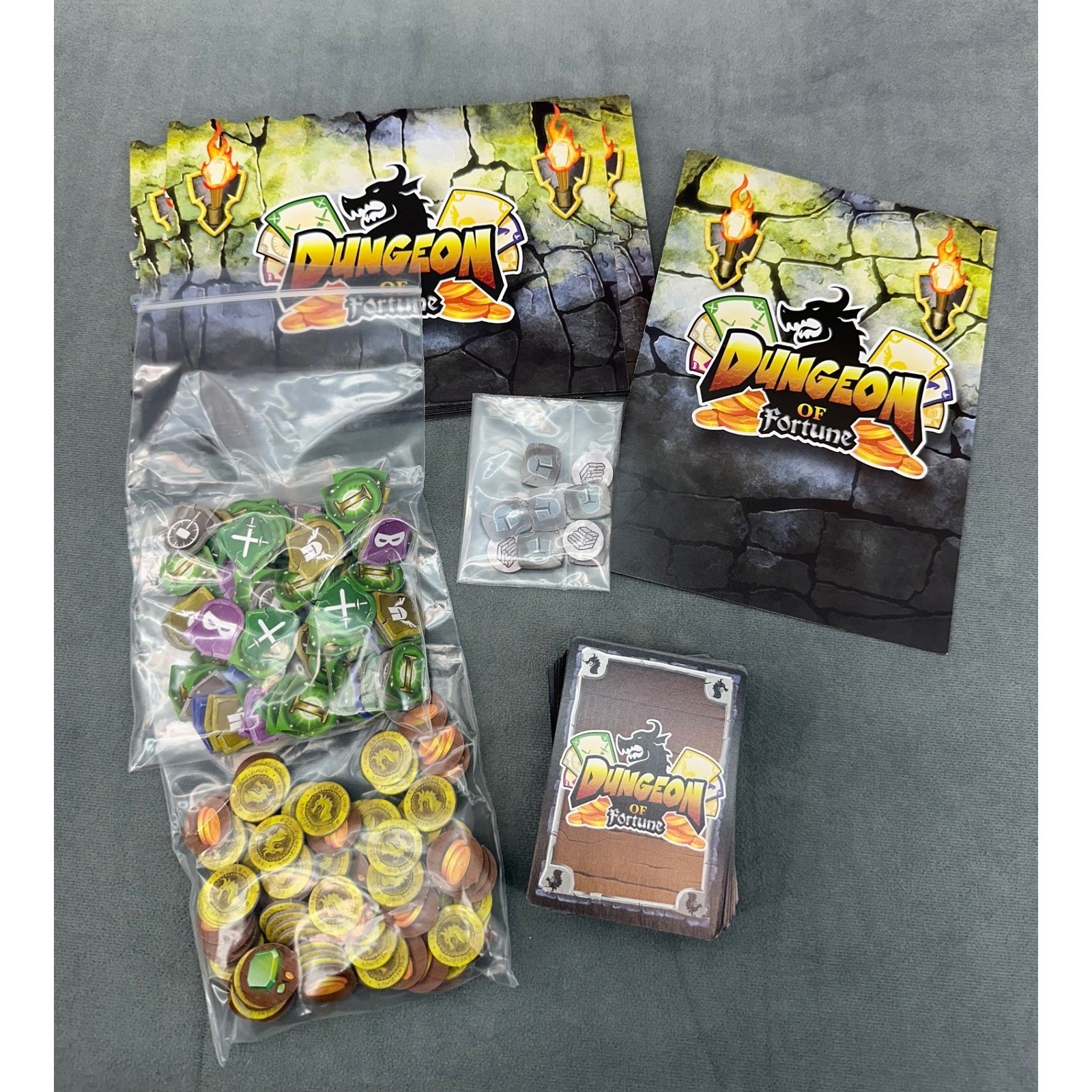 Dungeon of Fortune Board Game TMG Fantasy Dungeon Crawl Push Your Luck