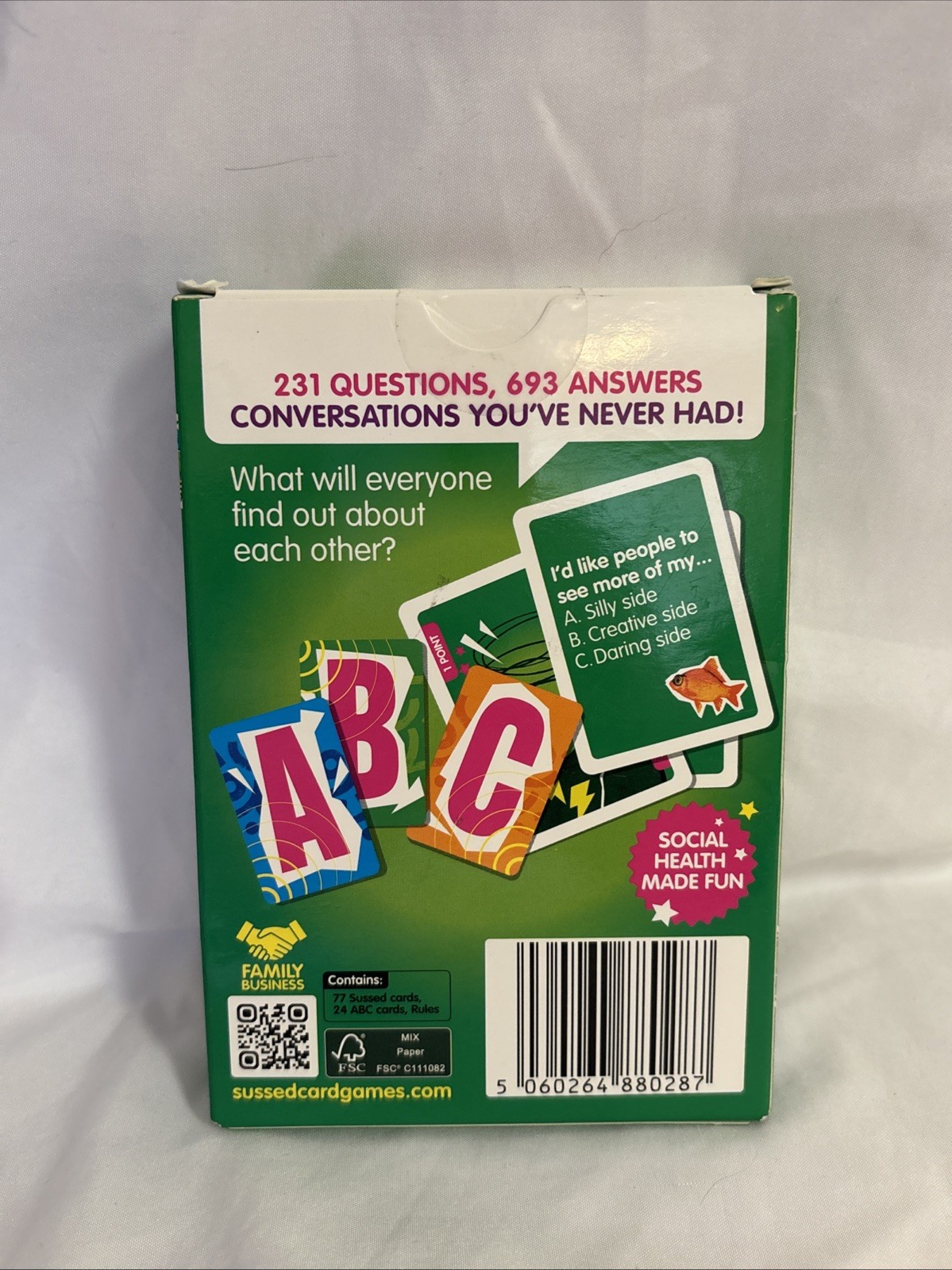 SUSSED? Conversations To Go Card Game Keep Your Chats Fresh New Sealed, #10