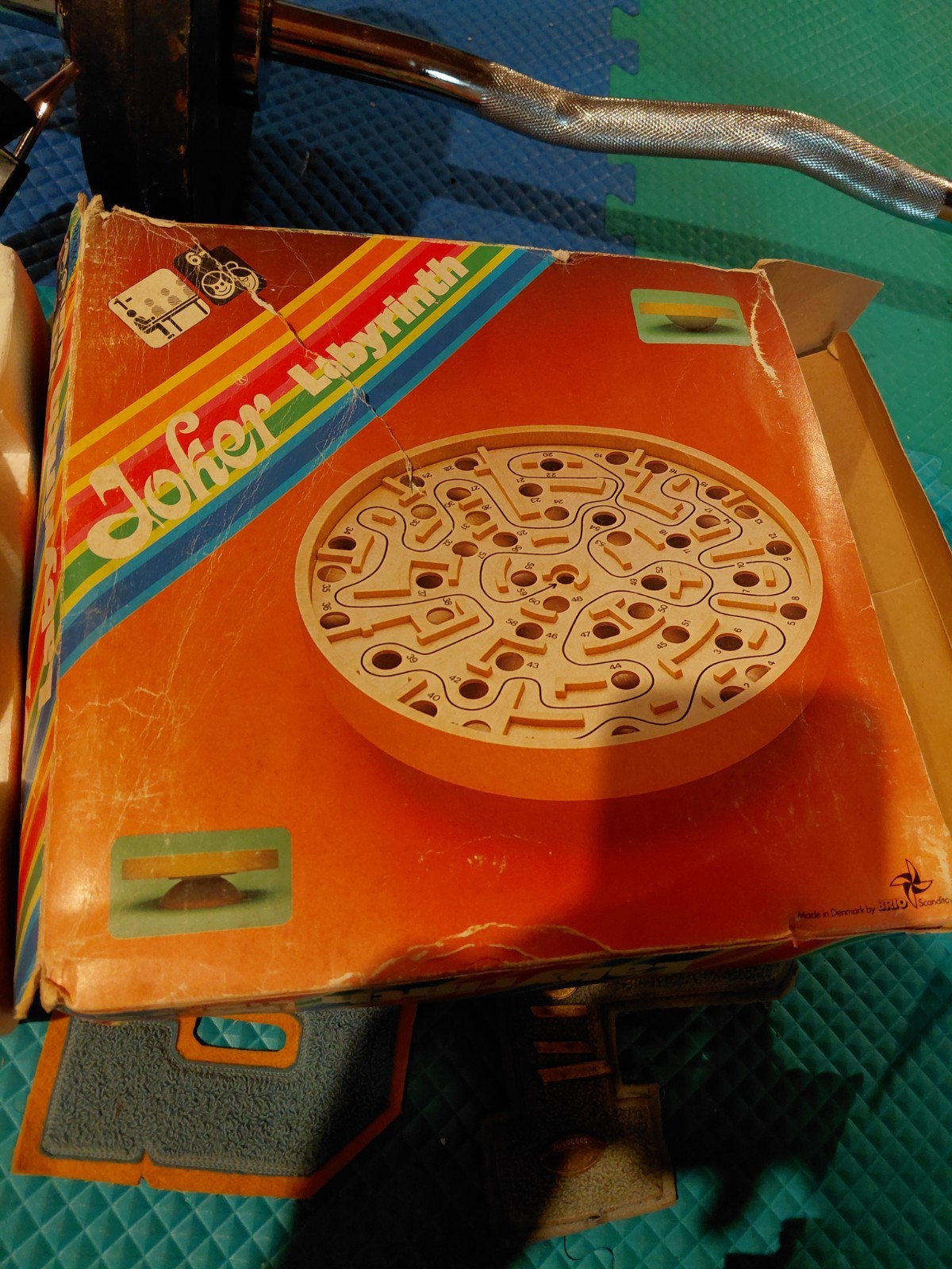 BRIO Joker Labyrinth Wood Maze Game w/Original Box Denmark 1985
