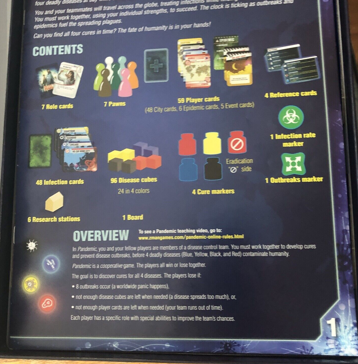 Pandemic Board Game – Teamwork and Problem-Solving – 2-4 Players, 45-60 Minutes