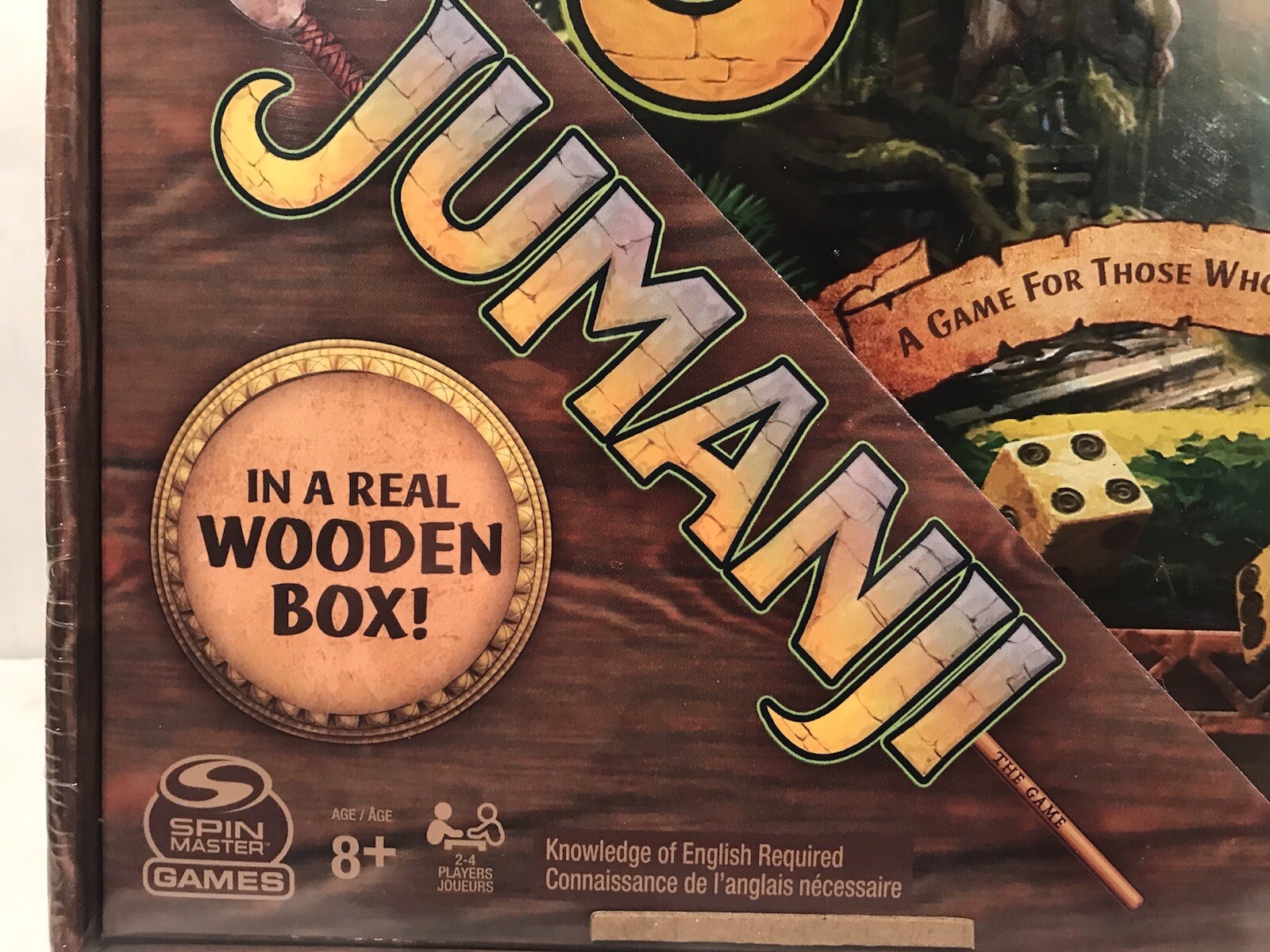 Jumanji Game In a Real Wooden Box Edition Soin Master 8+ New Sealed Game 2021