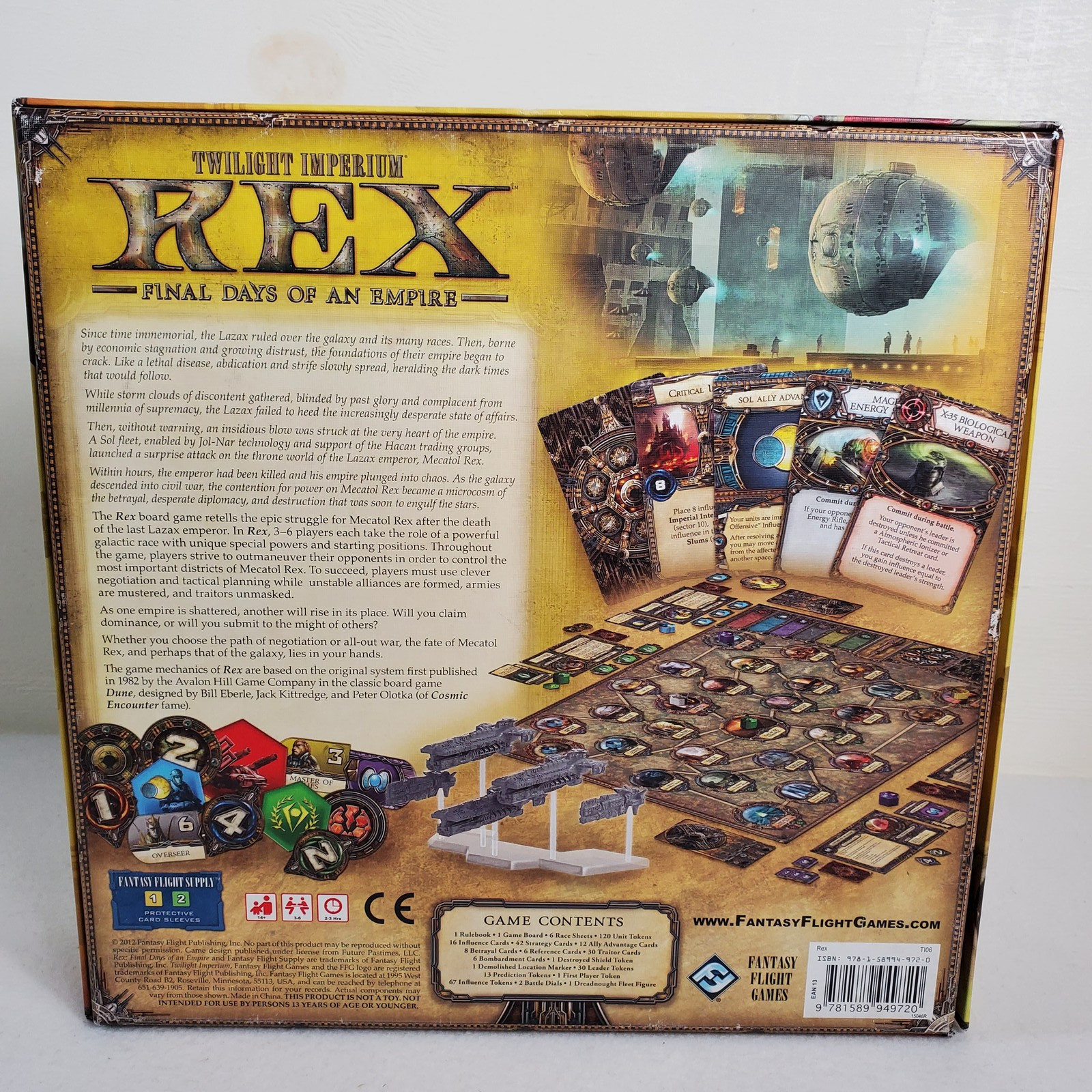 Twilight Imperium Rex Final Days of an Empire Board Game Complete Fantasy Flight