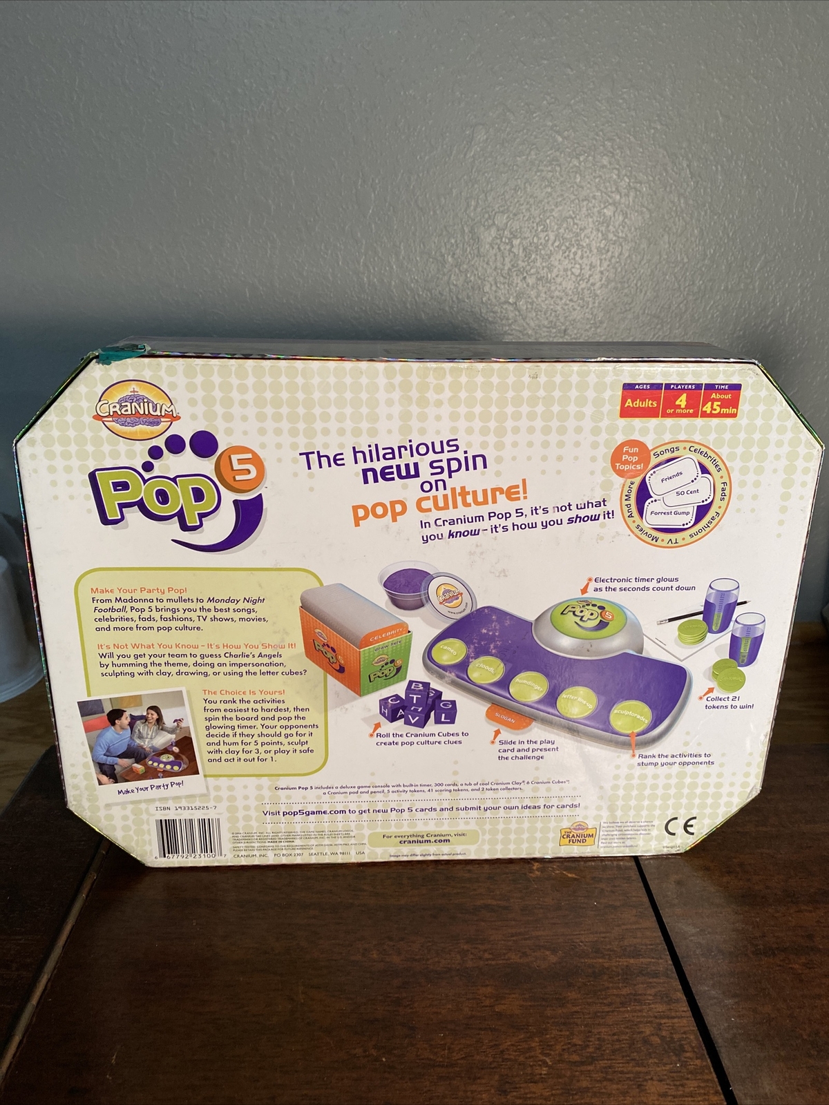 Cranium Pop 5 Adult Pop Culture Trivia Console Board Game Brand New & Sealed
