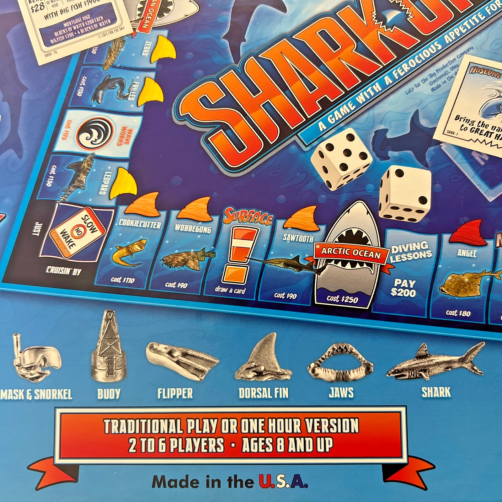 SHARK-OPOLY: A Game with a Ferocious Appetite for Fun, Late for the Sky, NEW OB