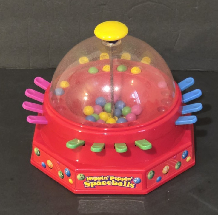Vintage 1997 DSI Toys “Hoppin’ Poppin’ Spaceballs” Electronic Board Game – Works