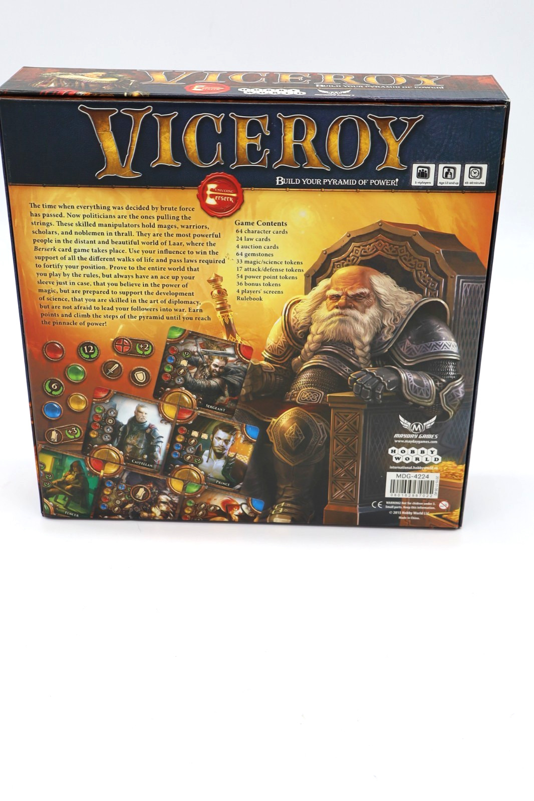 Viceroy Board Game Hobby World COMPLETE Unpunched Cards Sealed Pyramid Strategy