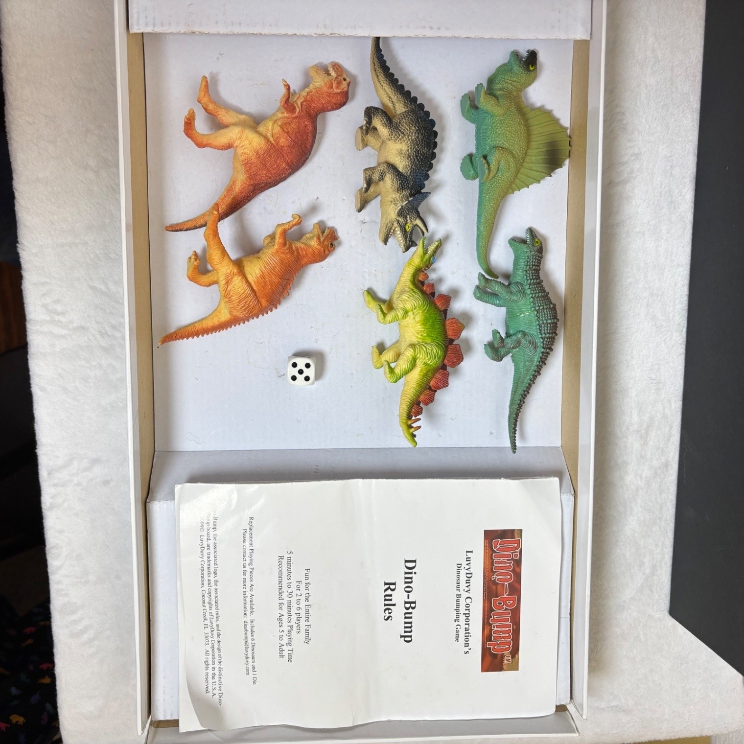 Dino-Bump Board Game Complete 2010 Ages 5 To Adult Family Game Dinosaurs Rare
