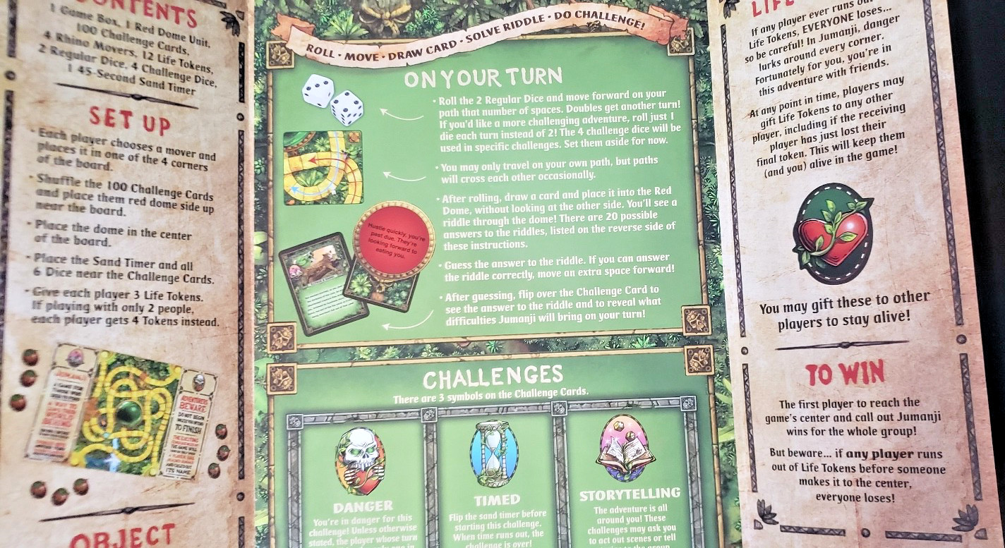 Jumanji the Game Real Wooden Box Edition of the Classic Adventure Board Game