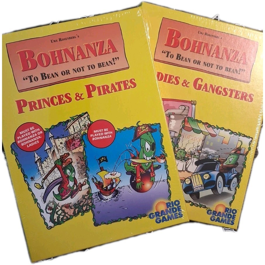 Bohnanza Set Of Two: Princes & Pirates and Ladies & Gangsters-New/Sealed