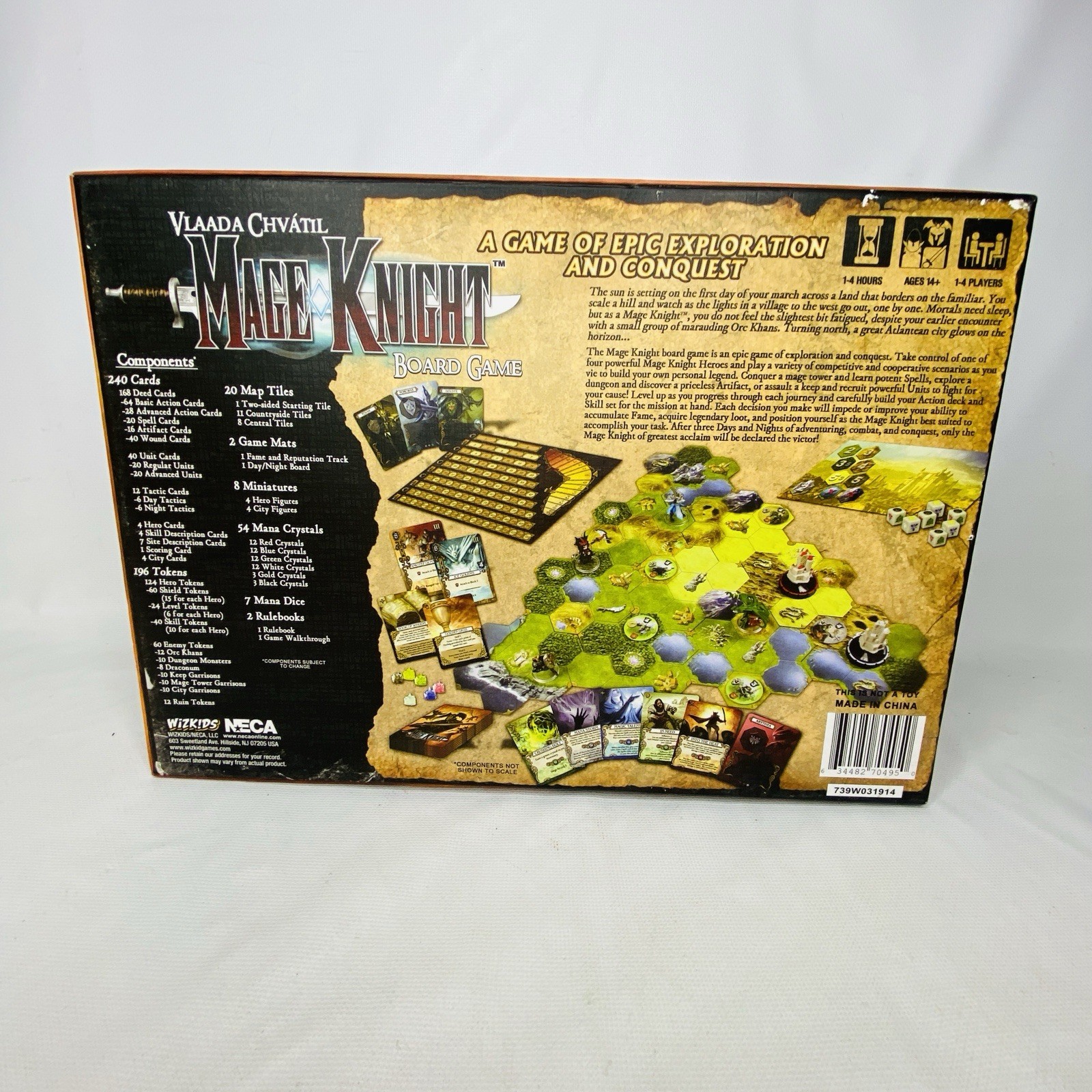 Mage Knight Board Game Vlaada Chvátil for 1-4 Players Ages 14+ WizKids NECA