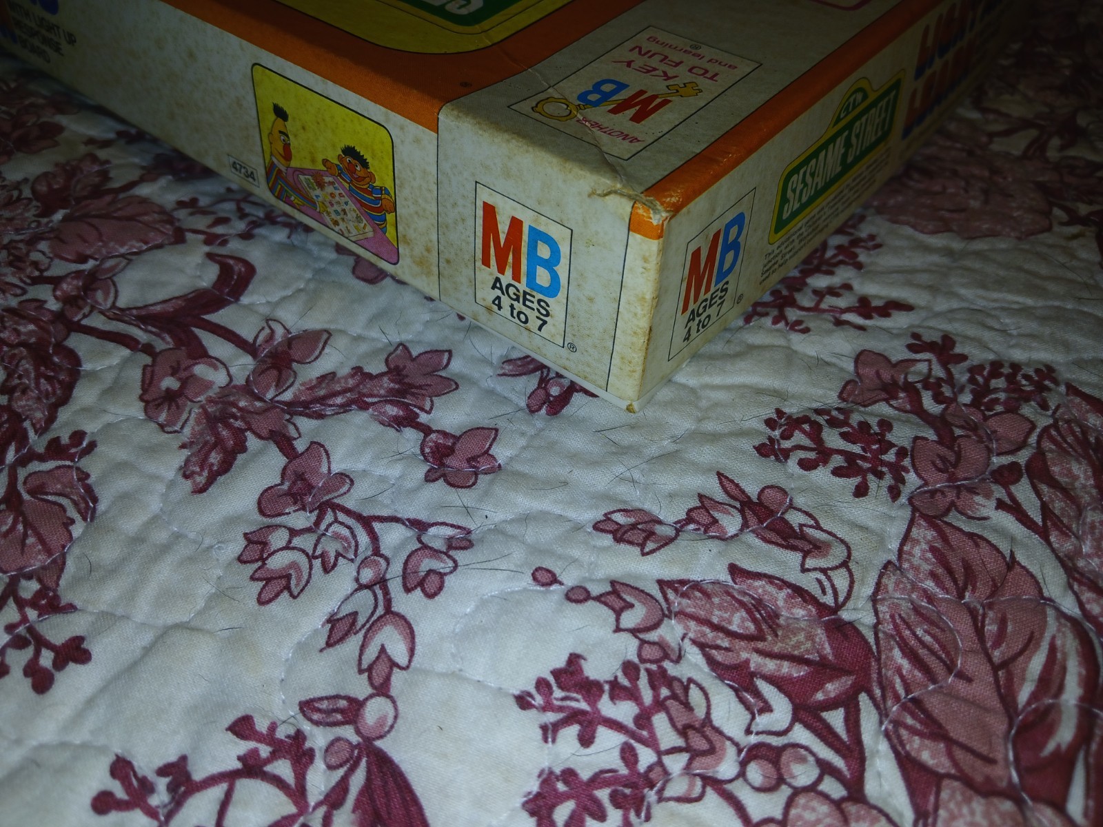 VTG Sesame Street Light and Learn Game Milton Bradley 1977 WORKS Read Note