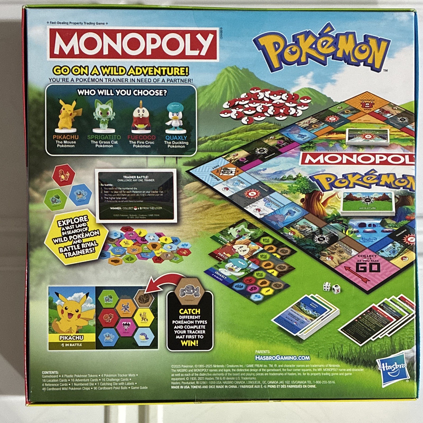 Hasbro Gaming Monopoly Pokémon Board Game, Plastic Tokens, 2-4 Players, G0716