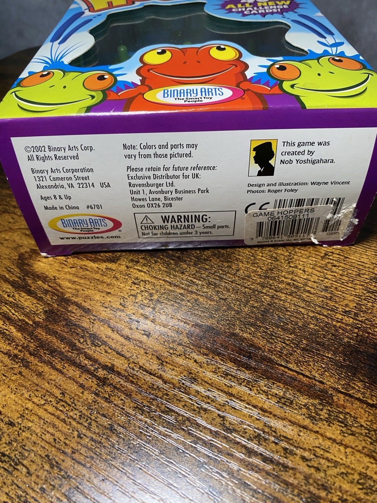HOPPERS THINK FUN BINARY ARTS PUZZLE FACTORY PACKAGED NEW RED FROG VERSION