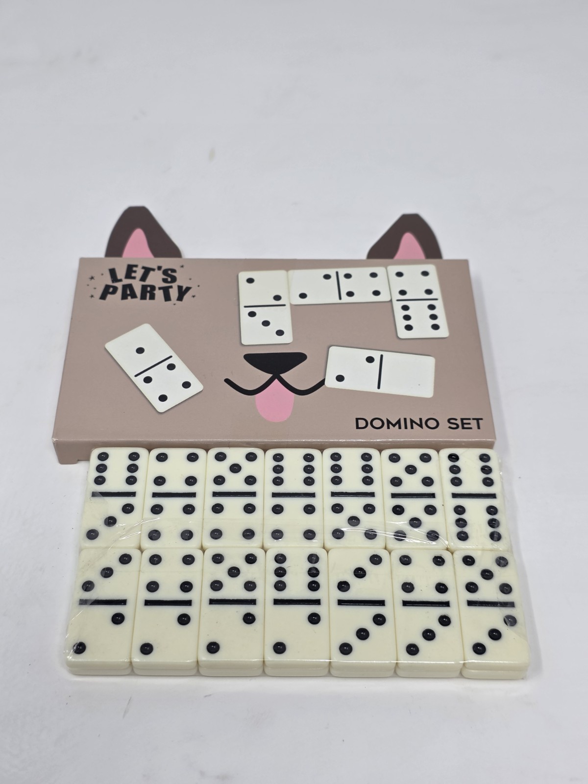 Let’s Party Mini Animal Themed Domino Set 28 Piece Pack Of 3 (Panda, Frog & Dog)