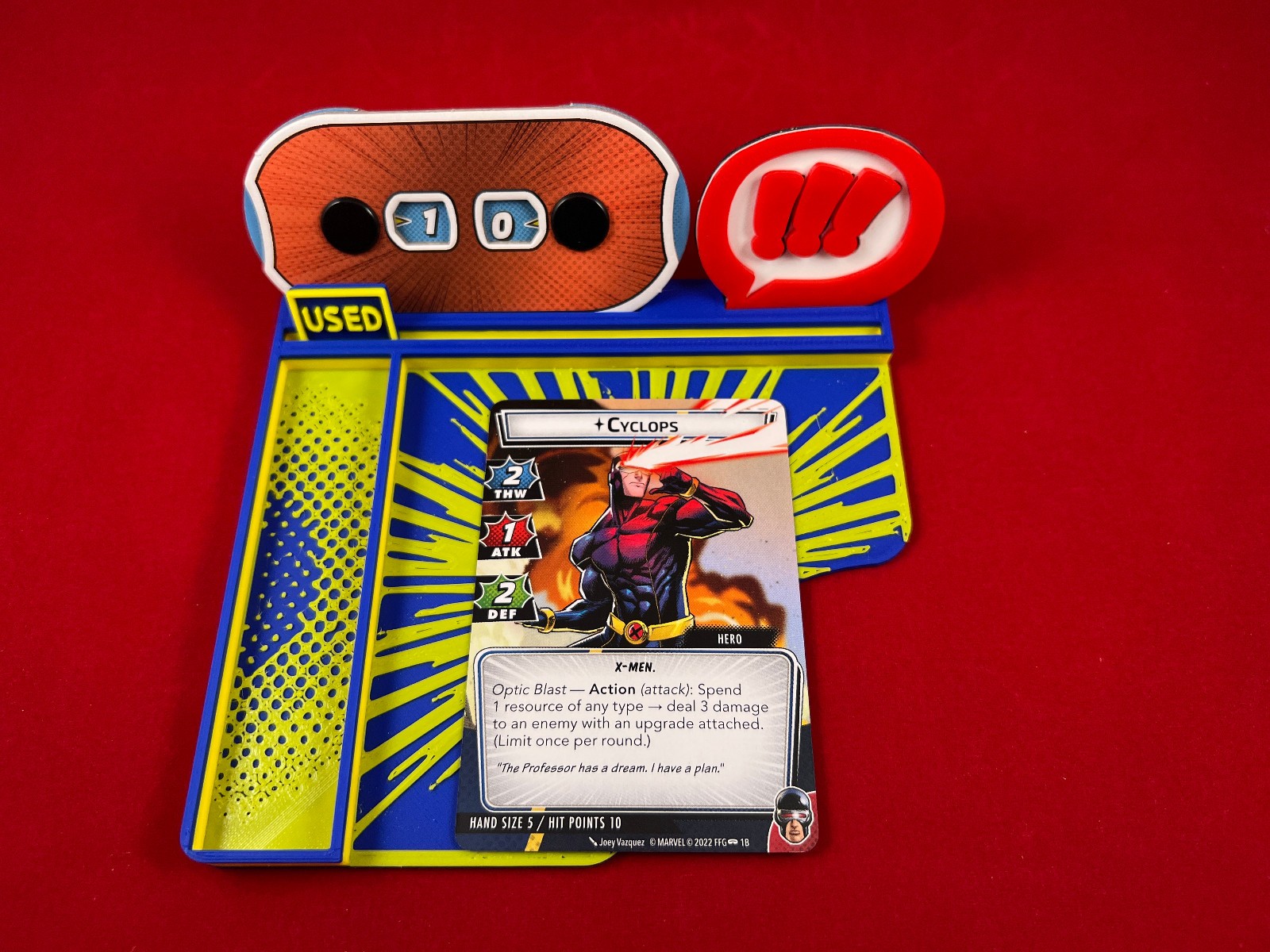 Marvel Champions™ compatible Hero Dashboard/Tray Custom 3D printed