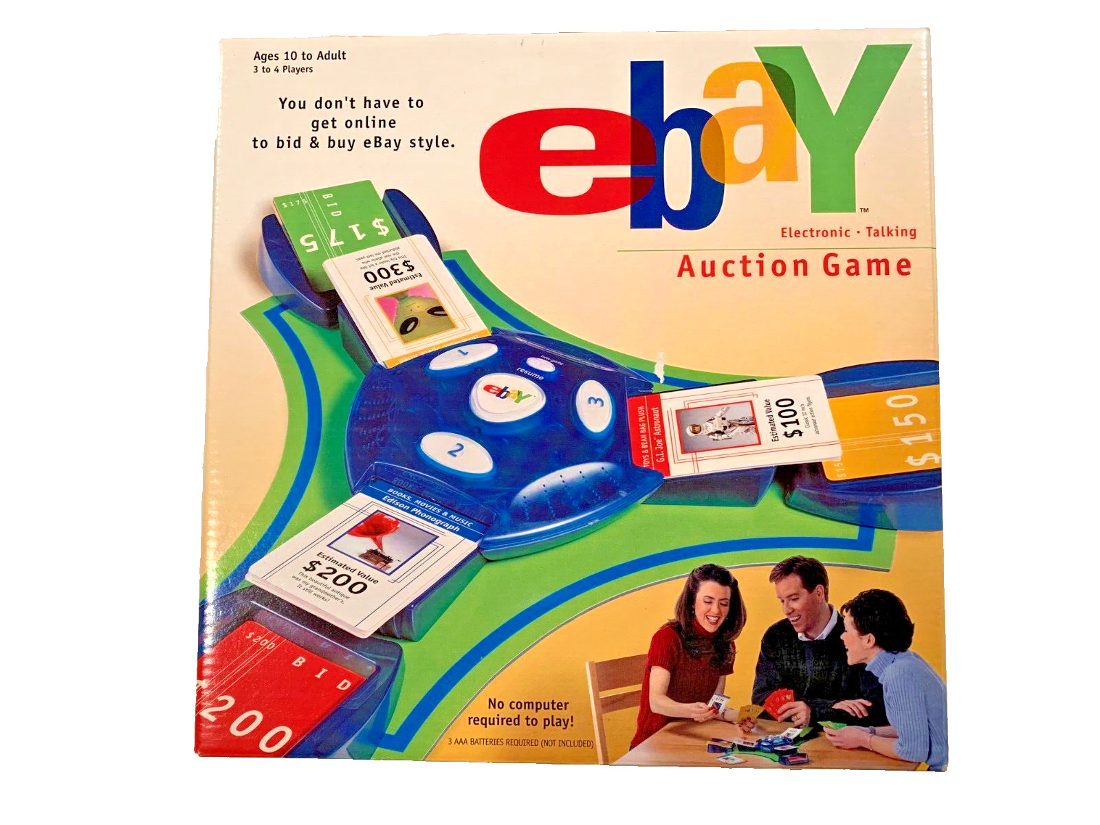 Hasbro Ebay Electronic Talking Auction Game NIB no computer needed