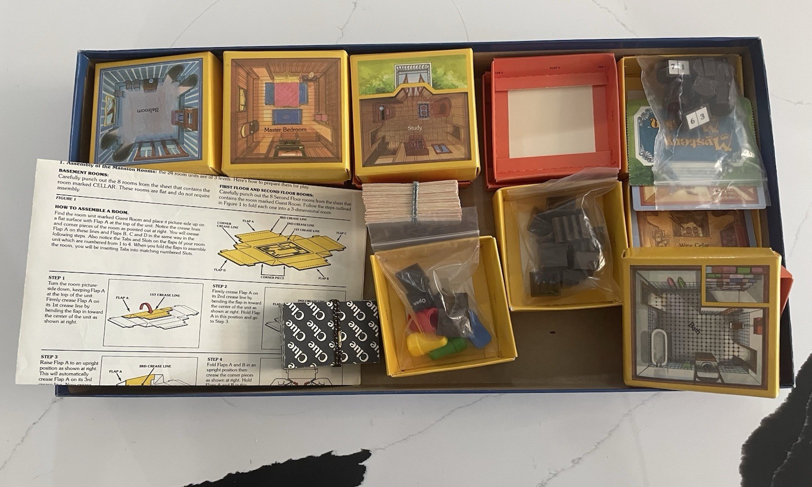 ~ Vintage Rare 1984 Mystery Mansion Board Game MB Milton Bradley COMPLETE ~