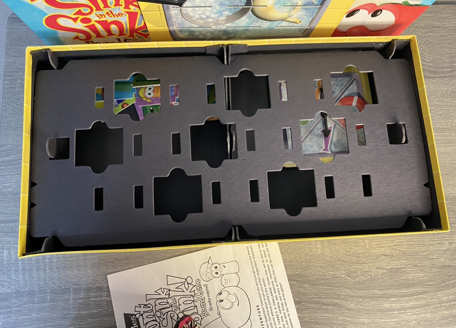 VeggieTales Don’t Sink in the Sink! Board Game 100% COMPLETE