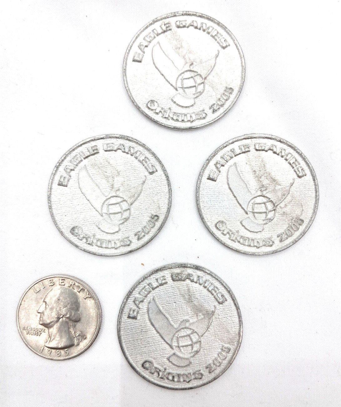 Set of 4 Eagle Games Sid Meier’s Pirates! Generic Event Token Origins 2005