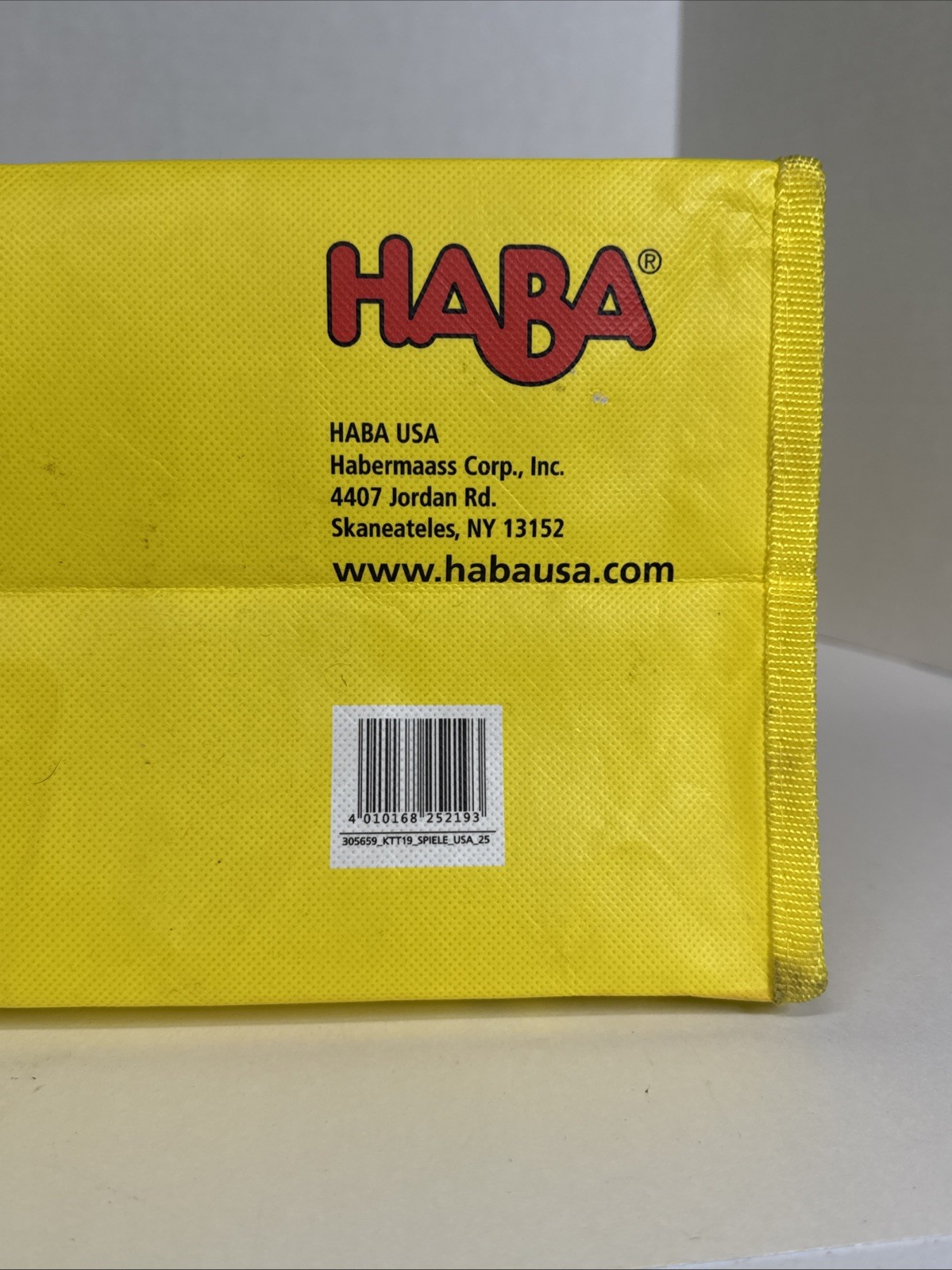 Limited Edition Haba My Very First Game Orchard Honga LARGE Tote Bag USA Rare