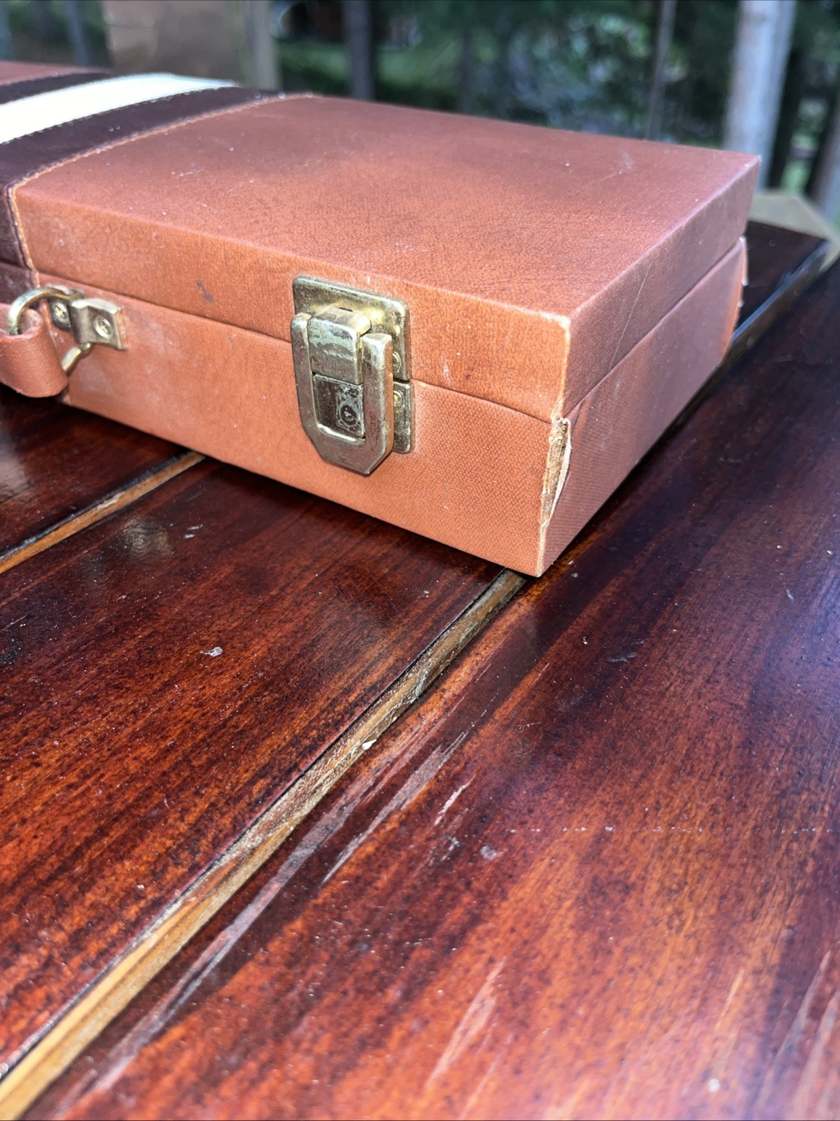 1970 Vintage Rummy Cube Game Faux Leather Case Complete Set