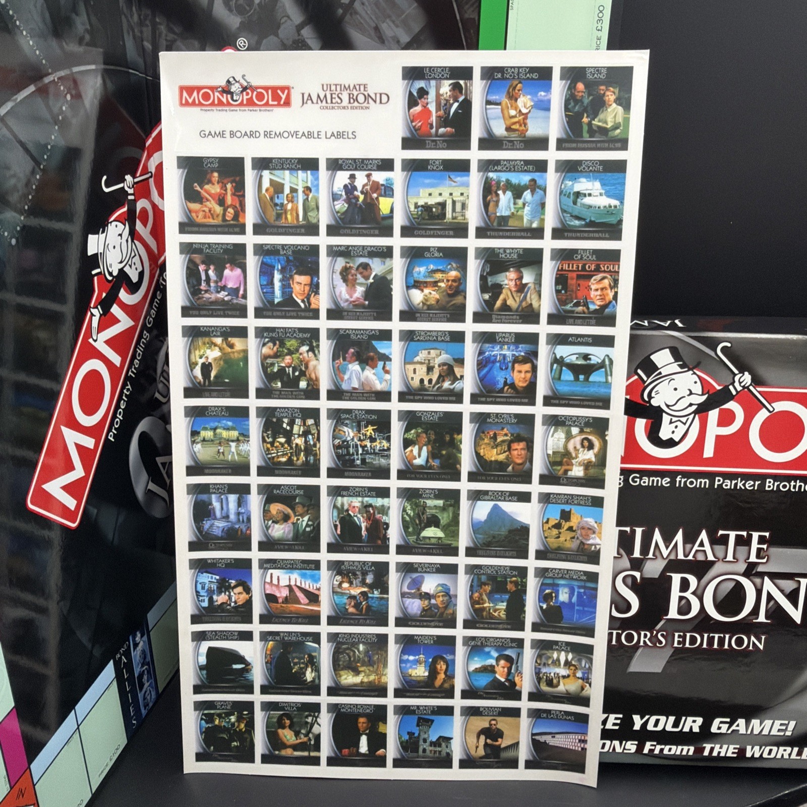 NIOB 2008 Monopoly Ultimate James Bond 007 Collection Hasbro