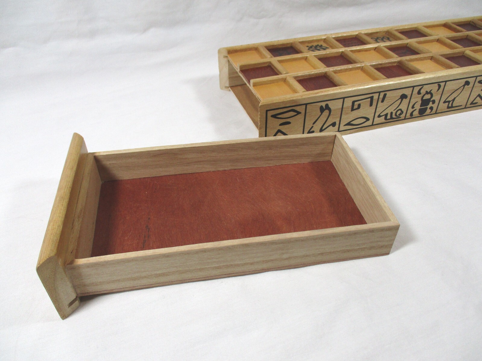 Senet Game Favorite Ancient Egyptian Board Game Wooden replacemt GAME BOARD ONLY