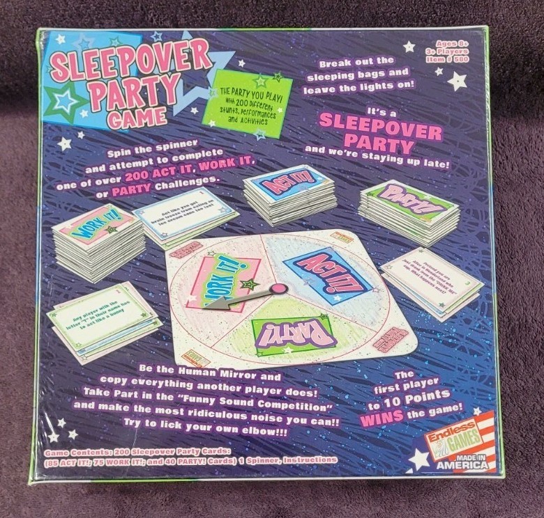 Sleepover Party Game 200 Different Activities by Endless Games