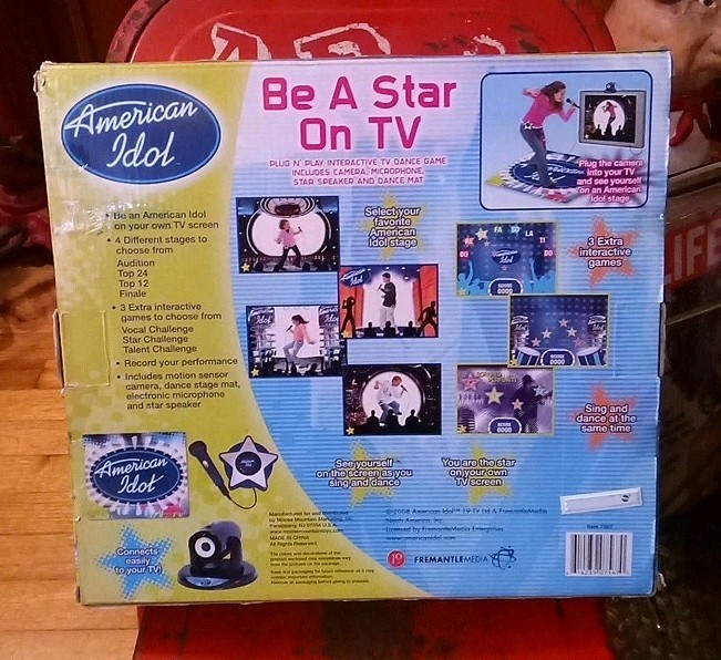 American Idol “Be A Star On TV” Plug & Play Interactive Rare TV Dance Game 2008