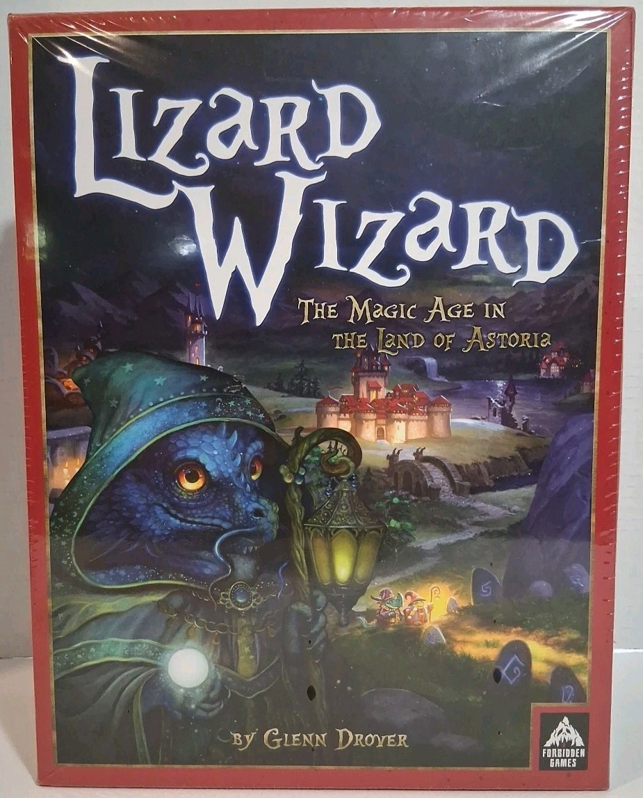 Lizard Wizard Board Game Fantasy Strategy Game Forbidden Games Ages 10+ Sealed
