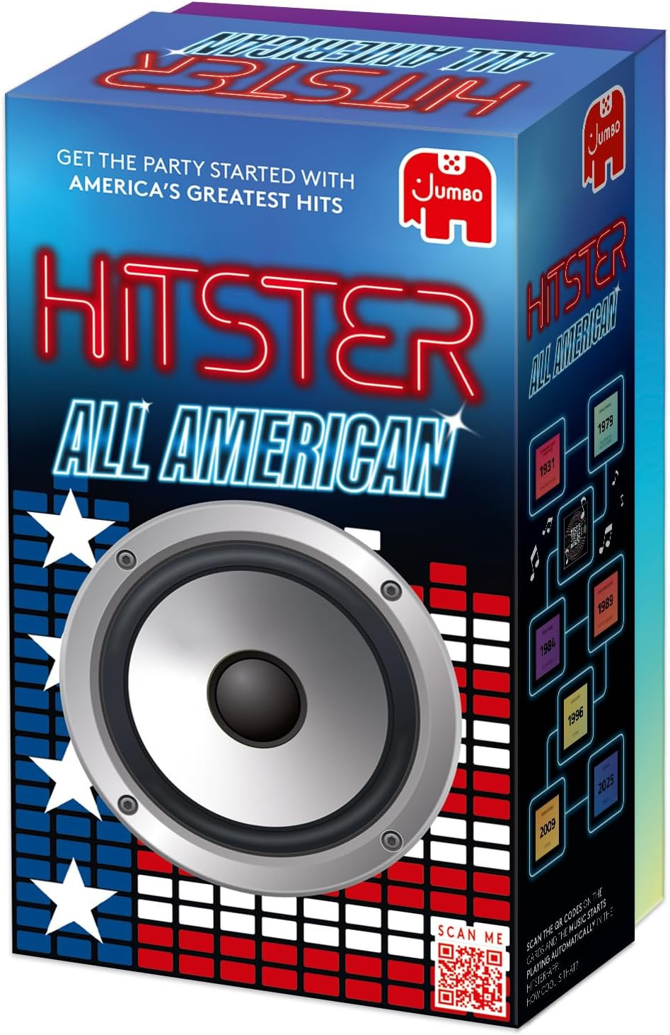 Hitster – All American, Fun Music Quiz Card Game, 2-10 Players – 300 Best Americ