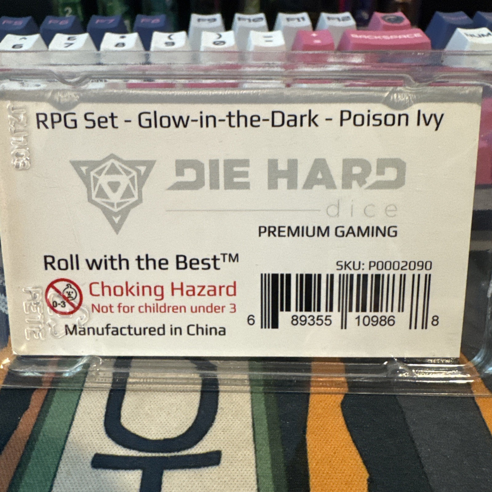 RPG Polyhedral Set (poison Ivy ) – Die Hard Dice 7 Dice Glows In The Dark