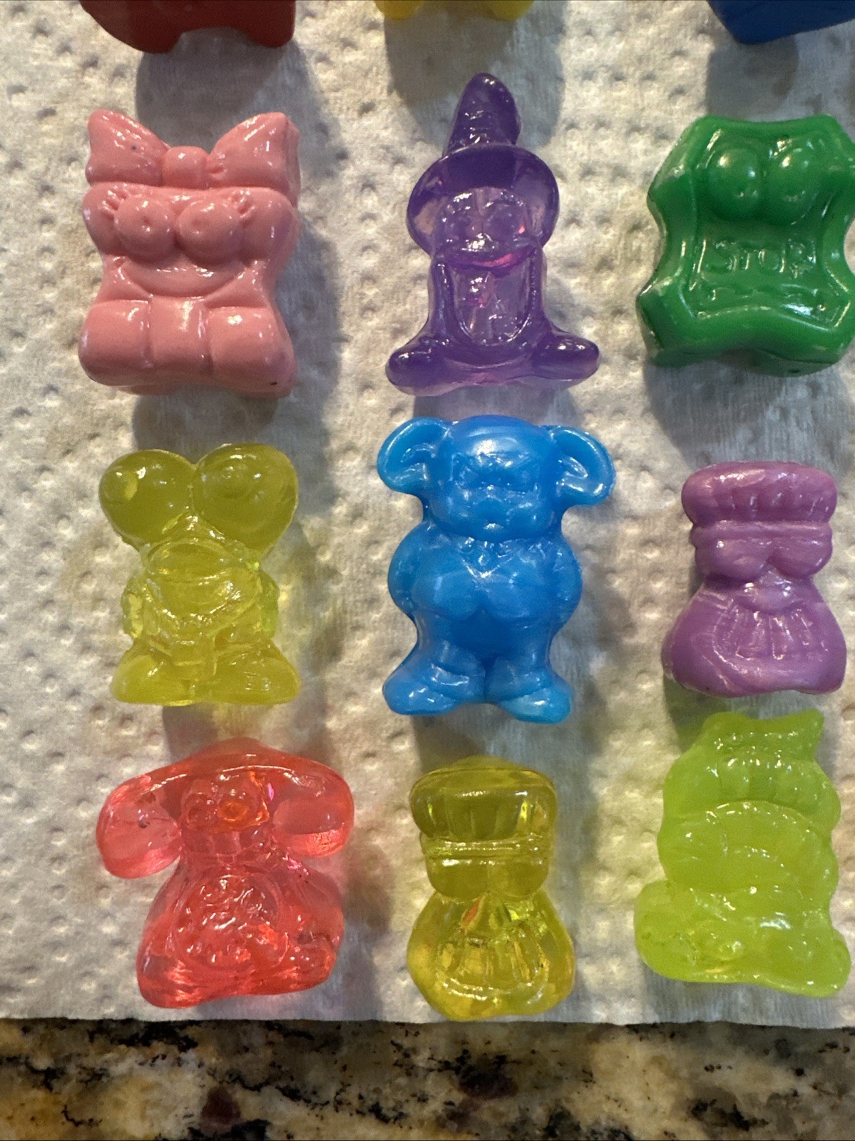 Vintage Gogo’s Crazy Bones Huge Mixed Lot Figures Gogo Toys Go Go Rare Glitter