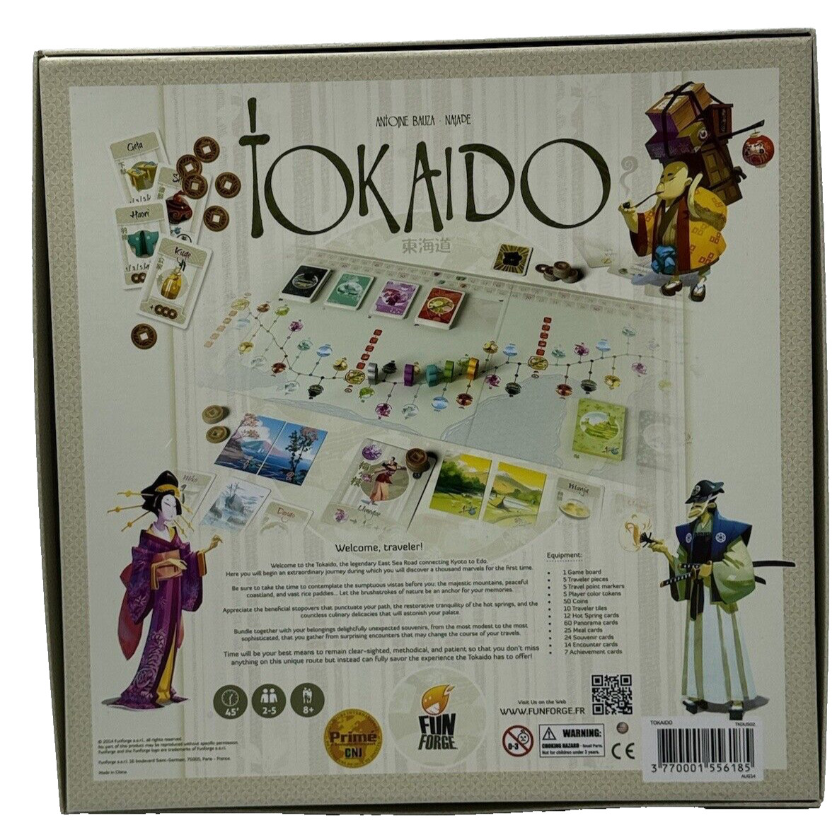 Tokaido Board Game Fun Forge Game COMPLETE