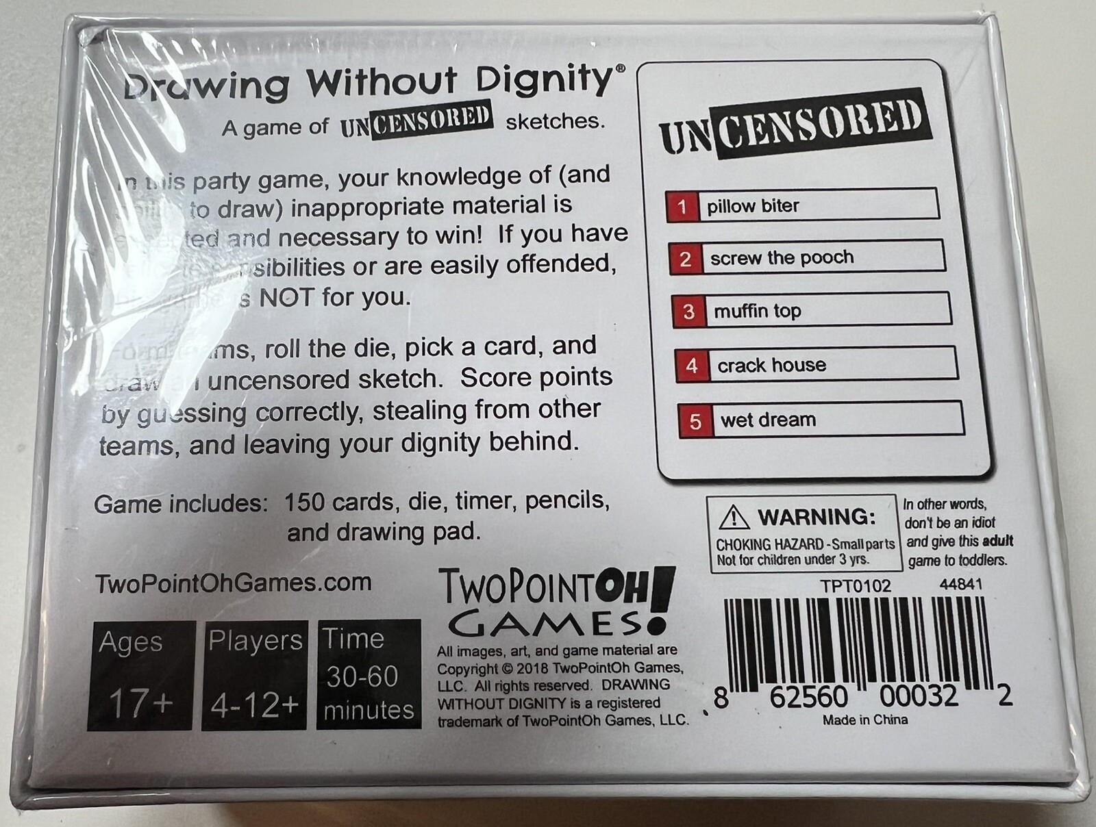 Drawing Without Dignity Adult Party Game AGES 17+ BRAND NEW SEALED NIB ART DRAW