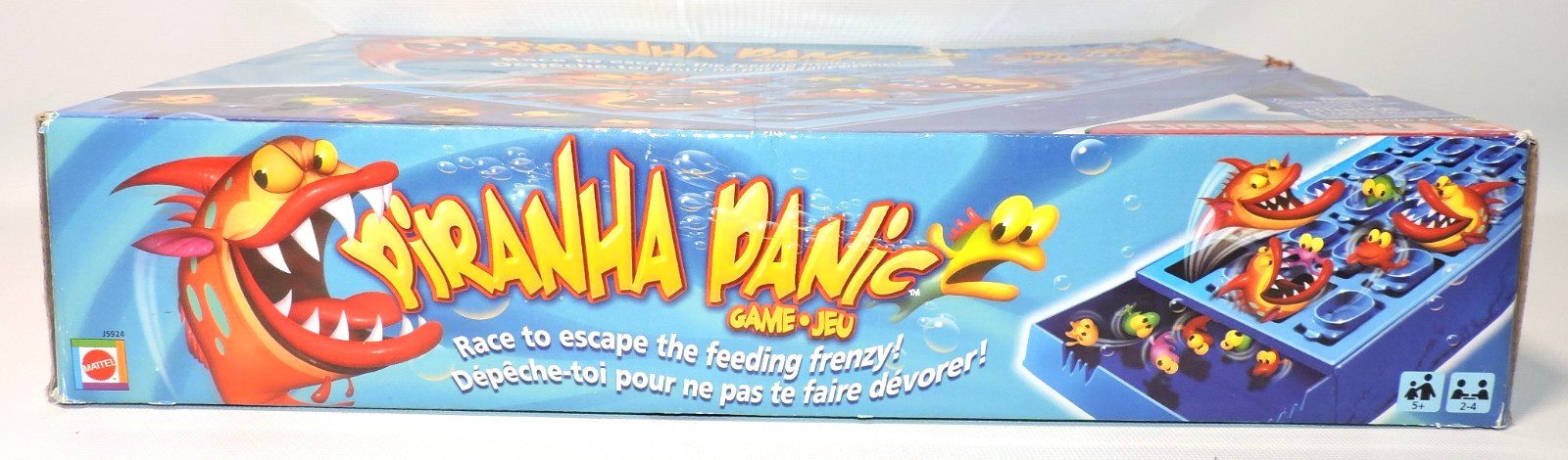 Piranha Panic Board Game, Near Complete, Missing 2 Regular Size Fish Marbles