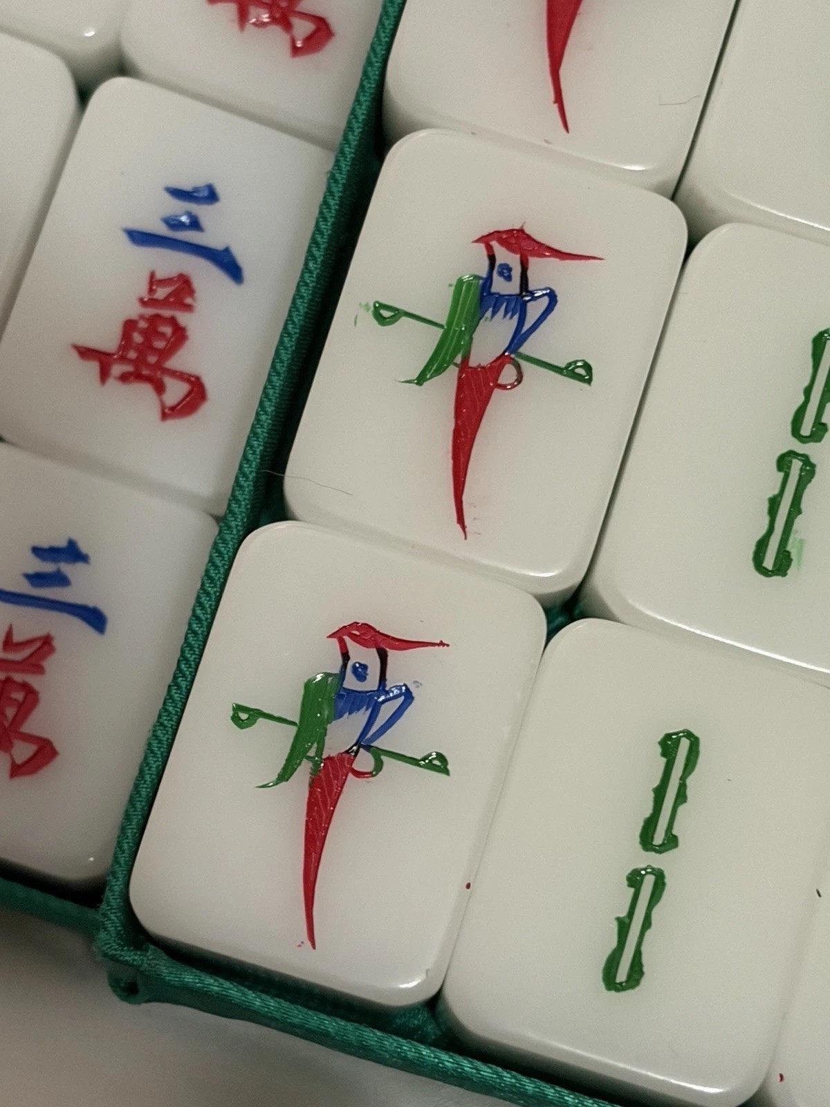 Vintage 1940s – 1950’s Hand Carved Mahjong Set