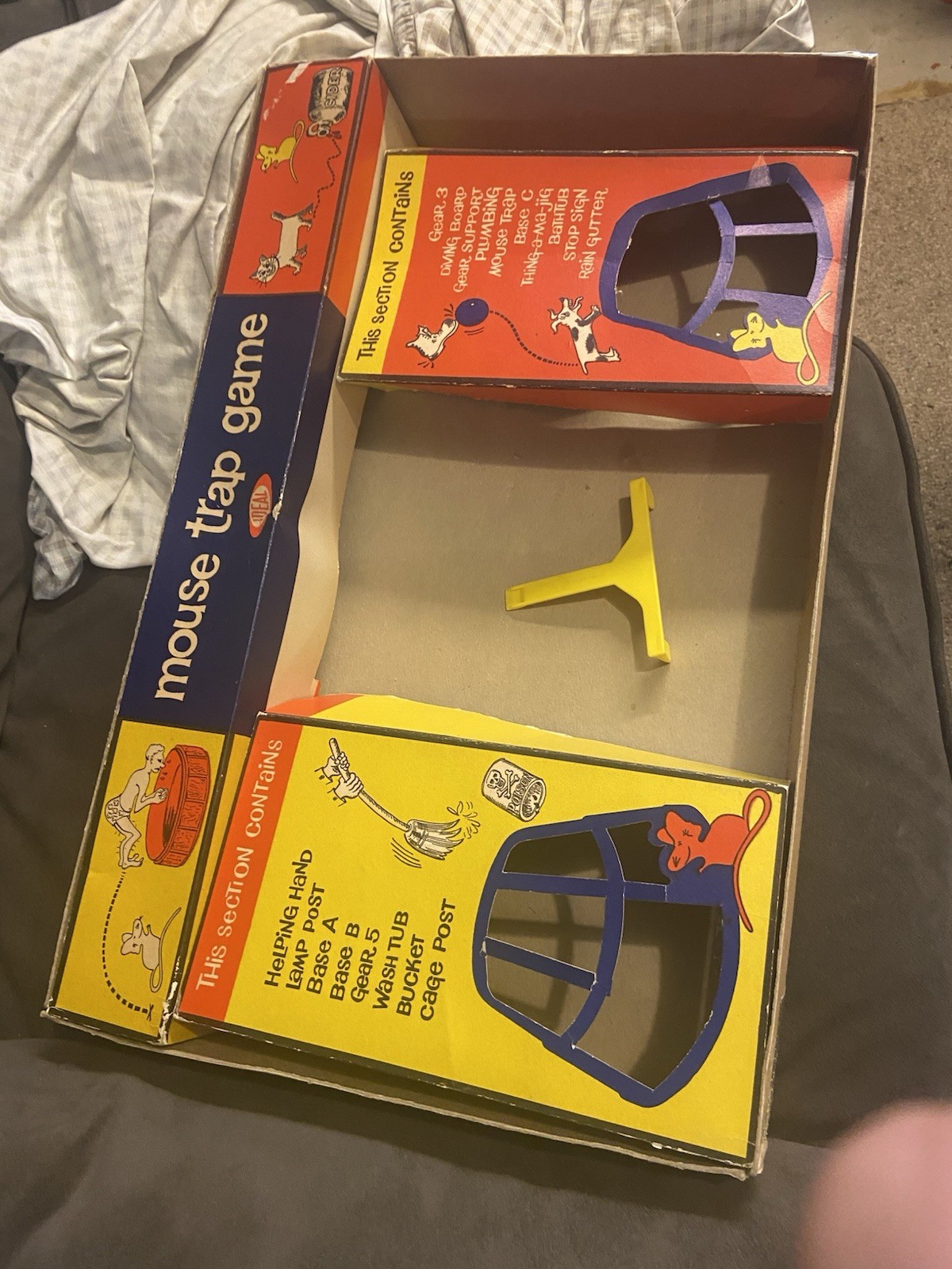 Vintage- 1963 Mouse Trap Board Game – Ideal Original Box – Complete