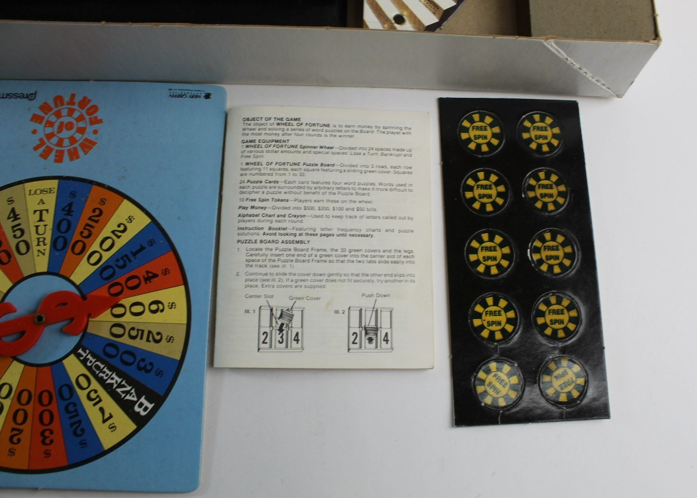 Vintage 1985 Wheel of Fortune Board Game 100% Complete #5555 Pressman Toy Corp