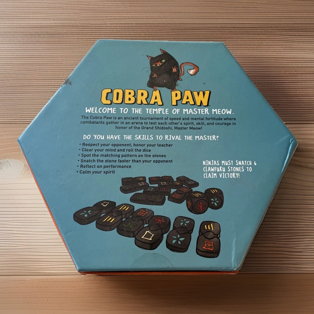 Cobra Paw Ninja Tile Game Bananagrams Master Meow Clawfuku Cat Ninja COMPLETE