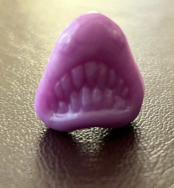 Crazy Bones Rare Jaws Lavender/light Purple Stamped #34 Collectible Figure