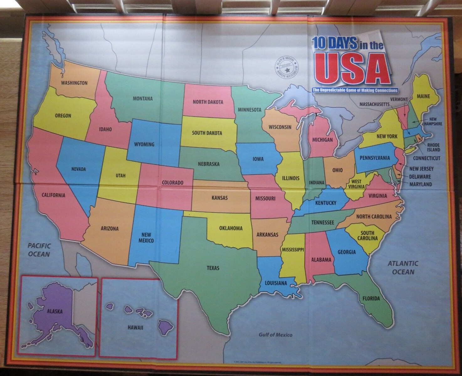 10 DAYS In The USA Board Game of Making Connections by OUT OF THE BOX ~ Complete